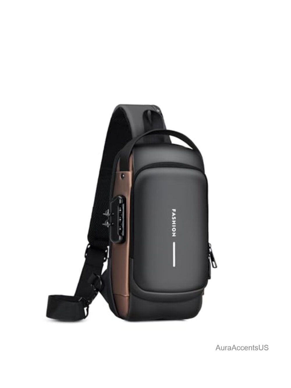 PU Leather Crossbody Sling Bag Anti-Theft Travel Shoulder Bag